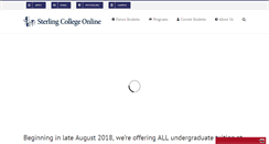 Desktop Screenshot of online.sterling.edu