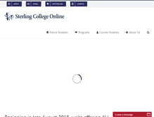 Tablet Screenshot of online.sterling.edu